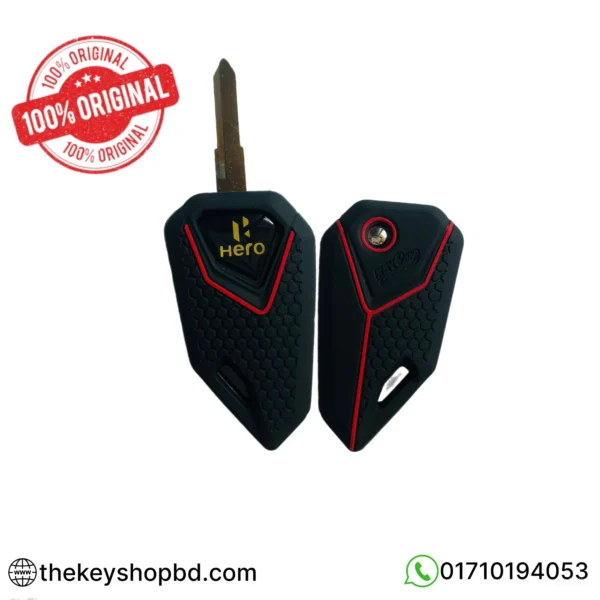 (Flipkey+ silicon cover) For Hero Bike