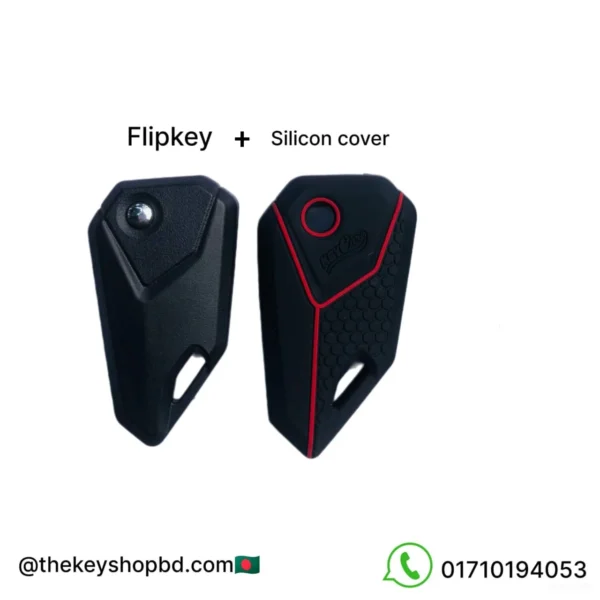 (Flipkey+ silicon cover) For Tvs Bike - Image 5